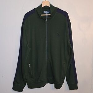 Polo By Ralph Lauren Men's Full Zip Track Performance Jacket Cotton Sweater